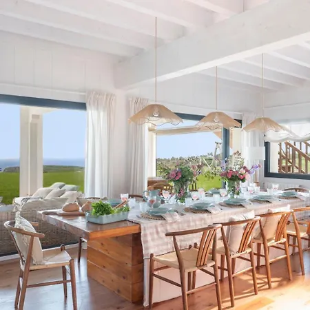 Вилла Wishome- Impresionante Villa Con Gran Jardin Y Piscina, Vistas Al Mar Y Picos De Europa Преллесо